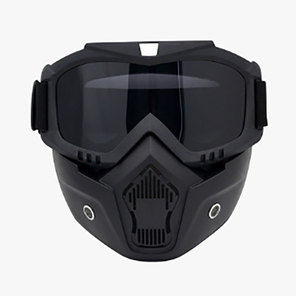 Motorcycle Helmet Riding Goggles with Removable Face Mask