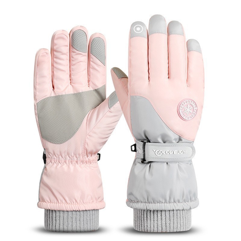 Couple Ski Gloves Waterproof Touchscreen Snowboard Gloves for Woman