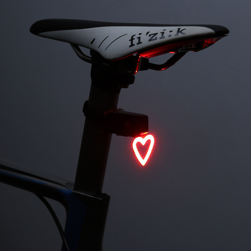 Bike Tail Light Mini Strap-On LED Bicycle Lights USB Rechargeable Tail Light